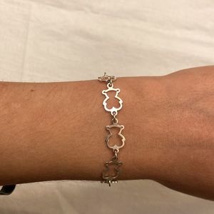 Silver 925 bear bracelet